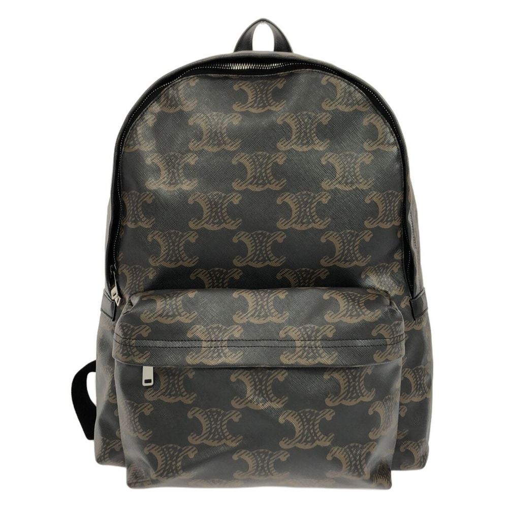 Celine Medium Backpack Triomphe Canvas Leather Ru… - image 1